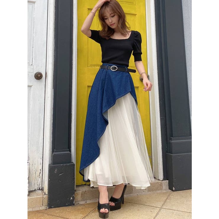 シアードッキングボリュームスカート[品番：MKSW0036183]｜RESEXXY