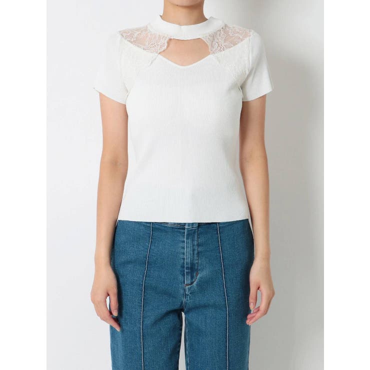 rurumu: ラグランレーストップス25ss ラグランレースニットトップス[品番：MKSW0036185]｜RESEXXY