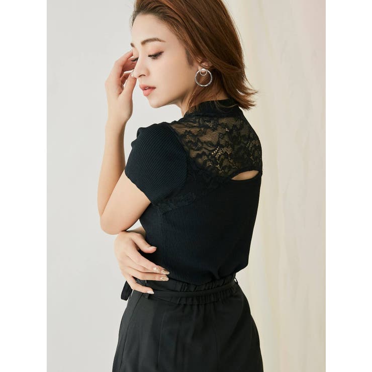 rurumu: ラグランレーストップス25ss ラグランレースニットトップス[品番：MKSW0049551]｜RESEXXY