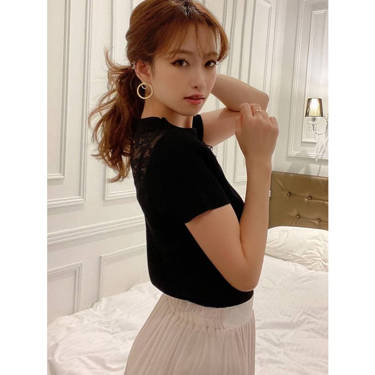 ラグランレースニットトップス[品番：MKSW0036185]｜RESEXXY