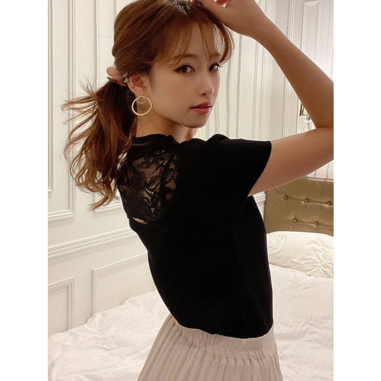 ラグランレースニットトップス[品番：MKSW0036185]｜RESEXXY