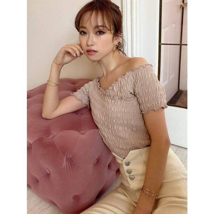 オフショルカットトップス[品番：MKSW0036194]｜RESEXXY（リゼクシー