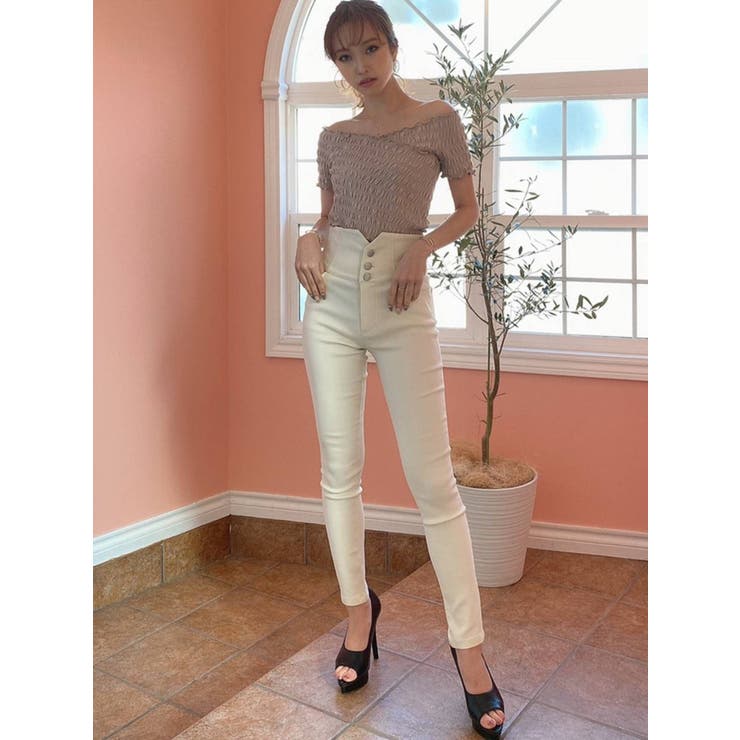 オフショルカットトップス[品番：MKSW0036194]｜RESEXXY（リゼクシー