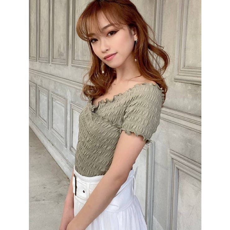 オフショル トップス オフショルカットトップス[品番：MKSW0036194]｜RESEXXY（リゼクシー