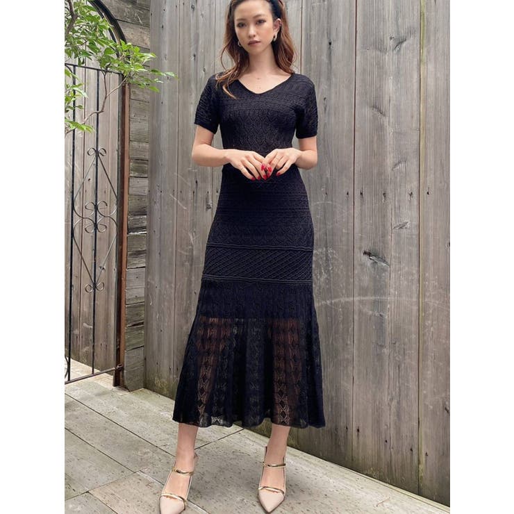 クロシェニットマーメイドワンピース 品番 Mksw Resexxy リゼクシー のレディースファッション通販 Shoplist ショップリスト