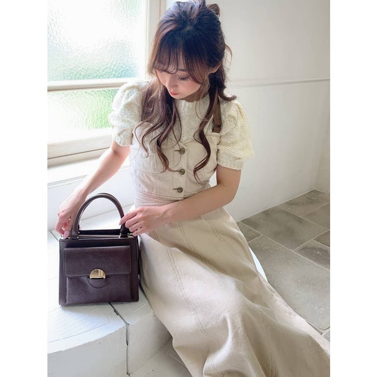 フェイクレザーポイントビスチェ【セットアップ着用可能】[品番