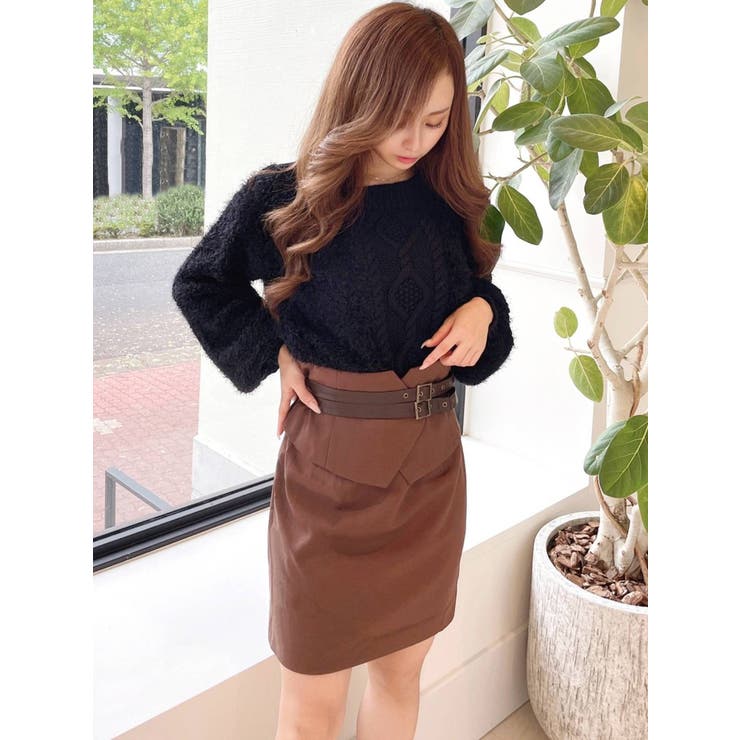 合皮ベルトコルセットミニスカート | RESEXXY | 詳細画像5 