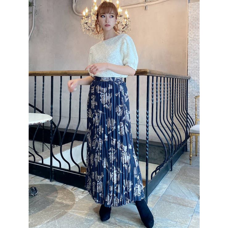 クリンクルフレアスカート[品番：MKSW0038639]｜RESEXXY（リゼクシー