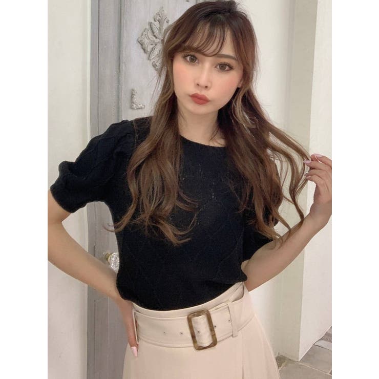 ダイヤデザインニットトップス | RESEXXY | 詳細画像12 