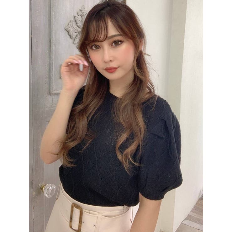 ダイヤデザインニットトップス | RESEXXY | 詳細画像13 