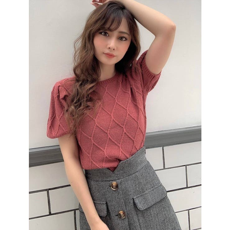 ダイヤデザインニットトップス | RESEXXY | 詳細画像19 