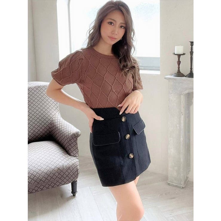 ダイヤデザインニットトップス | RESEXXY | 詳細画像28 