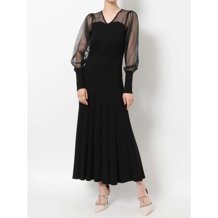 シースルーフレアワンピース 品番 Mksw Resexxy リゼクシー のレディースファッション通販 Shoplist ショップリスト