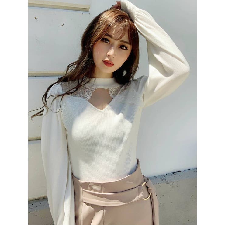 ラグランレーストップス[品番：MKSW0039580]｜RESEXXY（リゼクシー）の