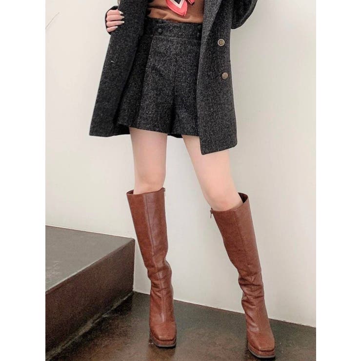 ブラック | ウエストボタンショートパンツ【セットアップ着用可能】 | RESEXXY