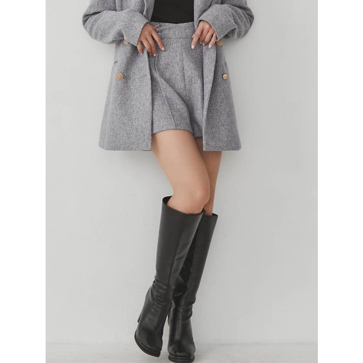 ブルー | ウエストボタンショートパンツ【セットアップ着用可能】 | RESEXXY