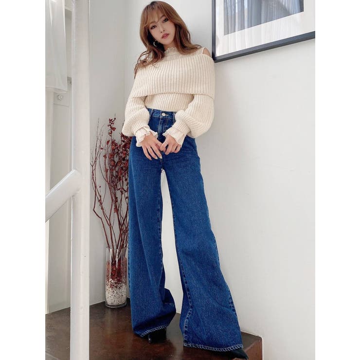 シアーオフショルニットTOPS[品番：MKSW0041071]｜RESEXXY