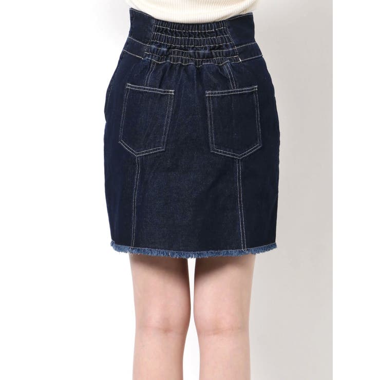 フロントボタンミニスカート【セットアップ着用可能】[品番