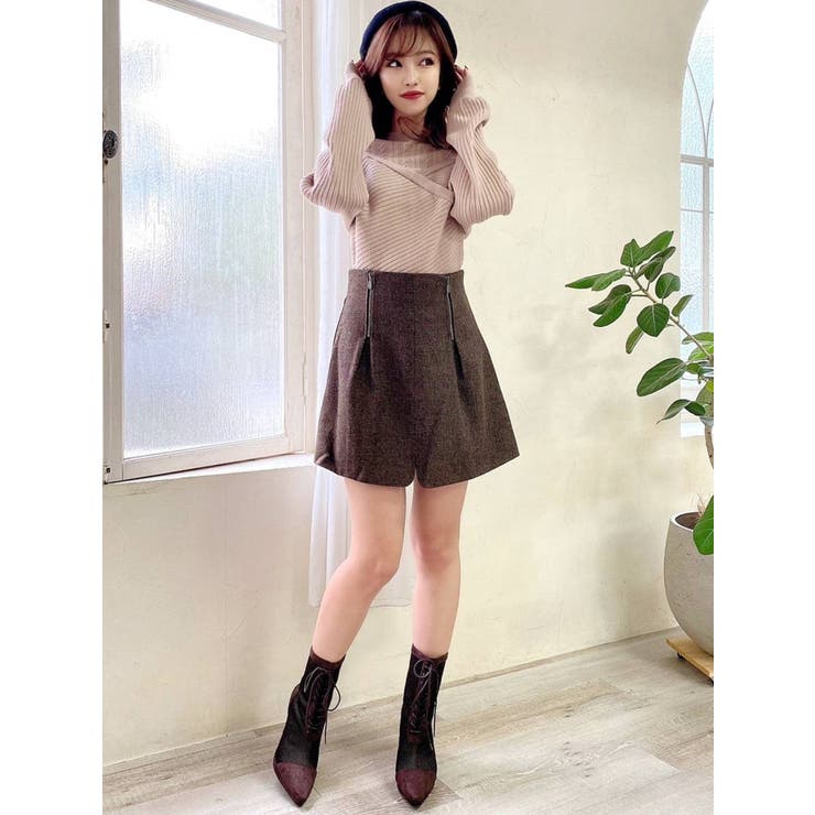 カシュクールレイヤードニットトップス[品番：MKSW0041551]｜RESEXXY