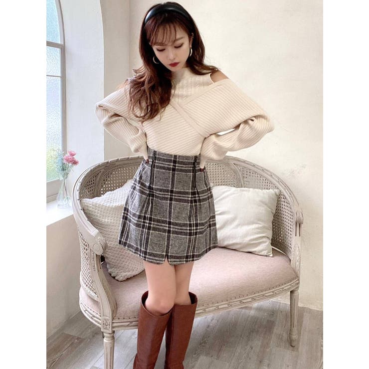 カシュクールレイヤードニットトップス[品番：MKSW0041551]｜RESEXXY