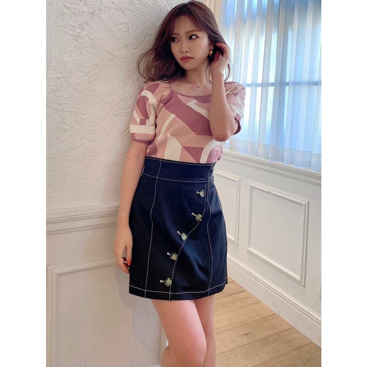 マーク＆ロナ　スカート風パンツ　極美品‼️ MARK&LONA マークアンドロナ CD9-DKPT ダンボール素材 ジョガー