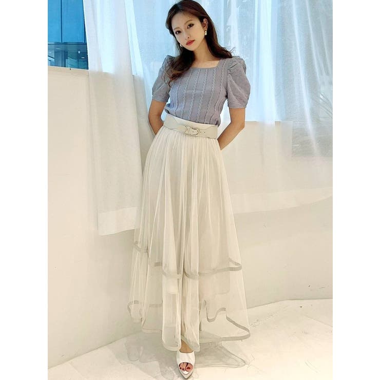 マテリアルミックスショートニット | RESEXXY | 詳細画像10 