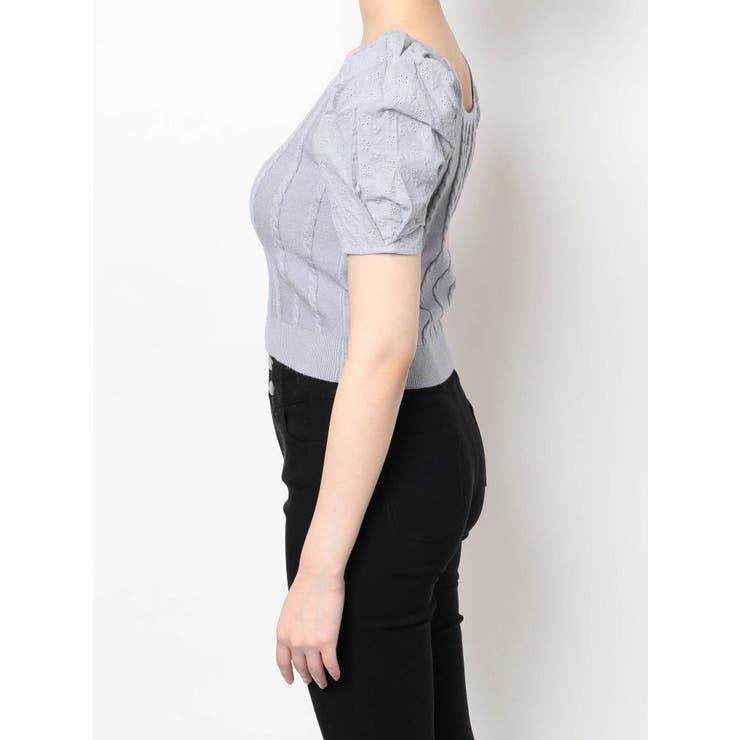 マテリアルミックスショートニット | RESEXXY | 詳細画像27 