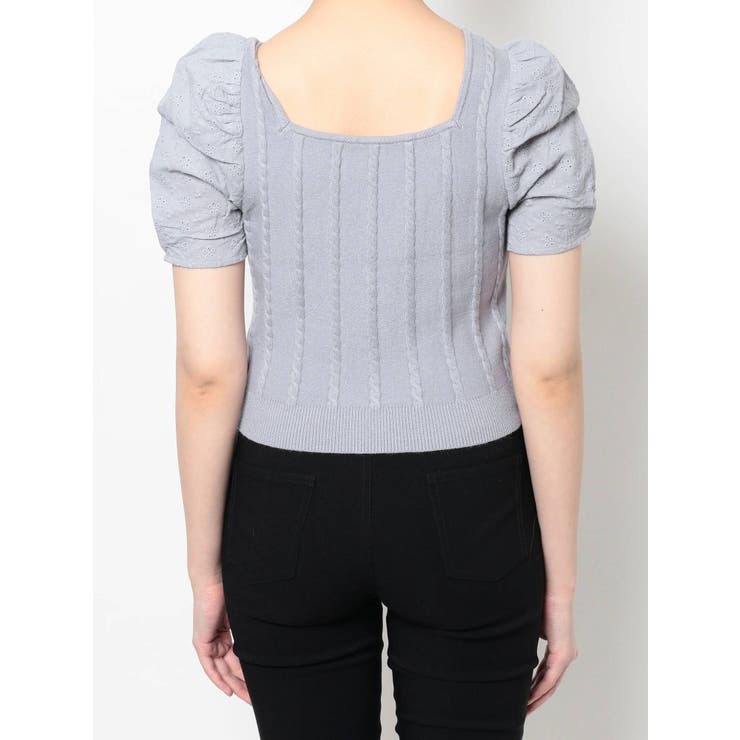 マテリアルミックスショートニット | RESEXXY | 詳細画像28 