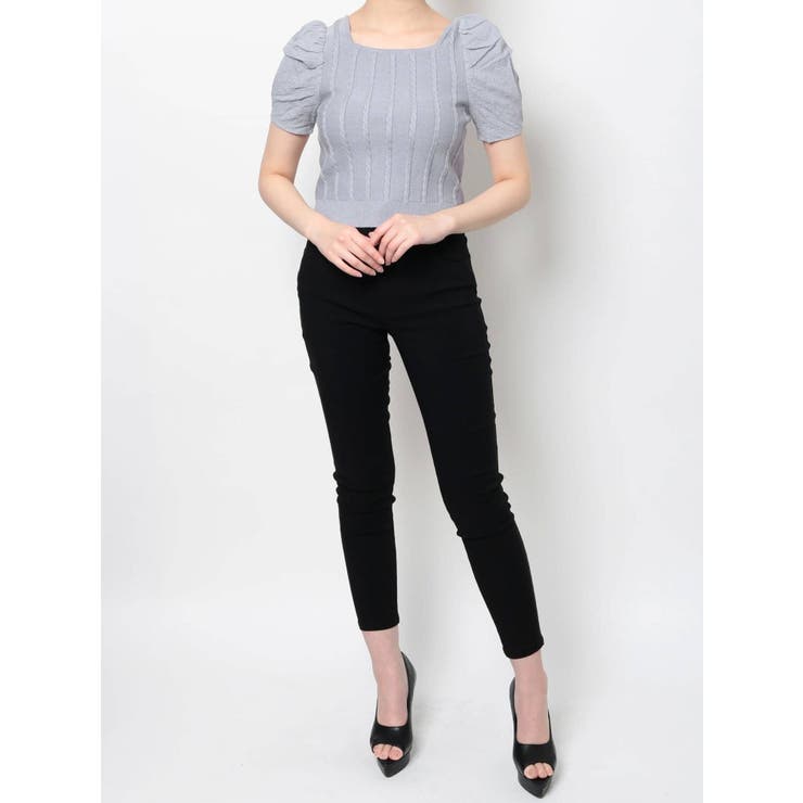 マテリアルミックスショートニット | RESEXXY | 詳細画像32 