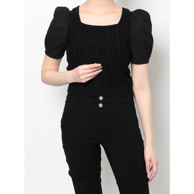 マテリアルミックスショートニット | RESEXXY | 詳細画像38 