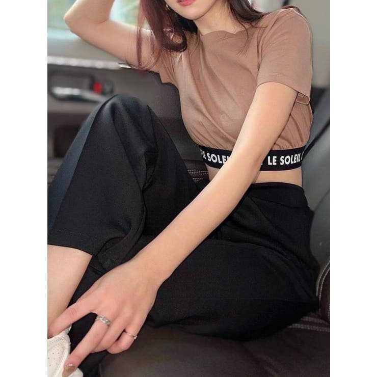 【レザレクション】美品 インナーシャツ ロゴ ブラック Mサイズ レディース ロゴプレート付シアーSH|ems excite | RETRO GIRL ONLINE STORE