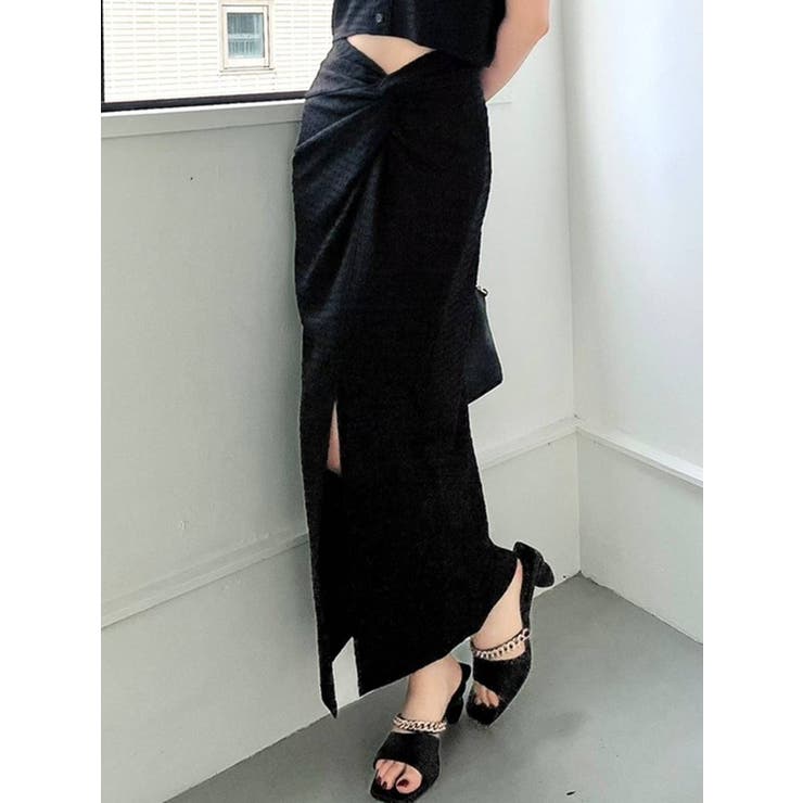 ツイストクロスロングスカート【セットアップ着用可能】 | RESEXXY | 詳細画像1 