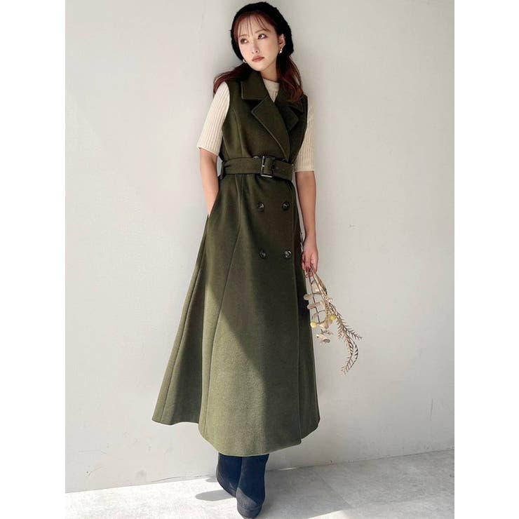 ビッグカラーロングベスト[品番：MKSW0046196]｜RESEXXY（リゼクシー