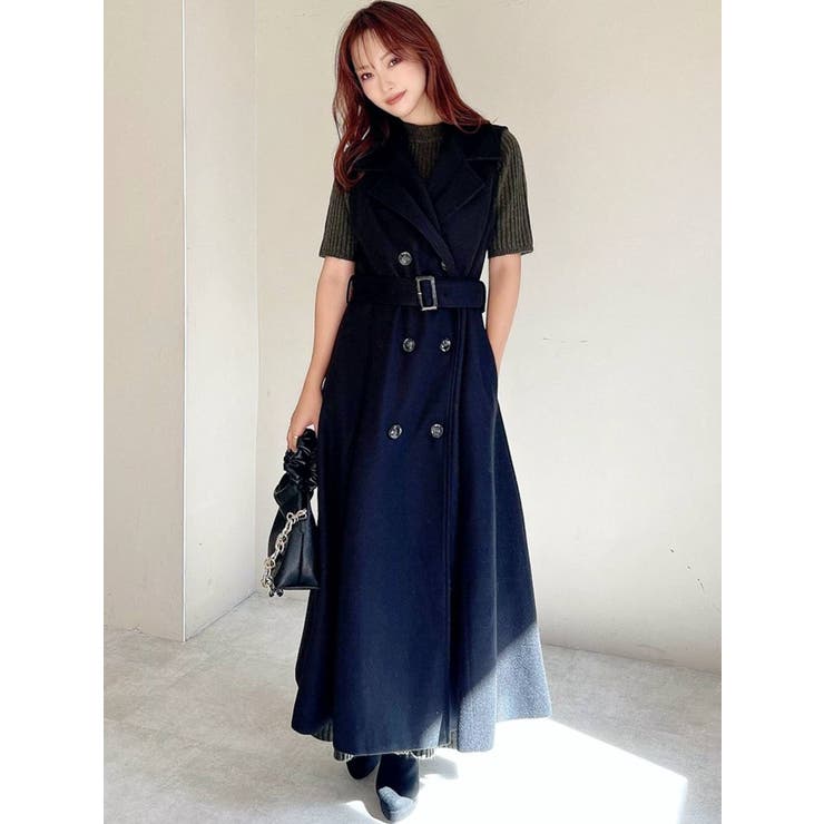 ビッグカラーロングベスト[品番：MKSW0046196]｜RESEXXY（リゼクシー