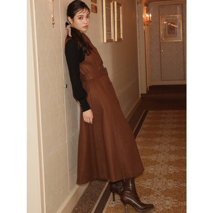 ビッグカラーロングベスト[品番：MKSW0046196]｜RESEXXY（リゼクシー