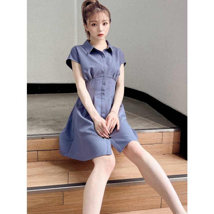 【アンドクチュール】コルセットシャツワンピース AND COUTURE（アンドクチュール）の「コルセットシャツ