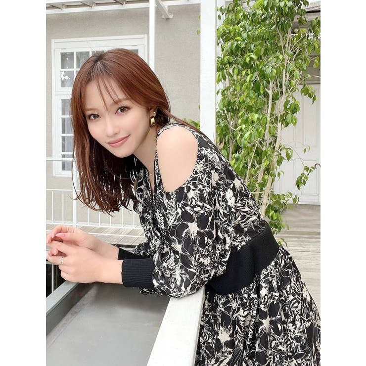 ニットドッキングカシュクールワンピース[品番：MKSW0047334]｜RESEXXY 
