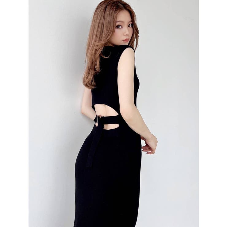 フォクシーニューヨーク Dress 36086 ワンピース 40 ブラック
