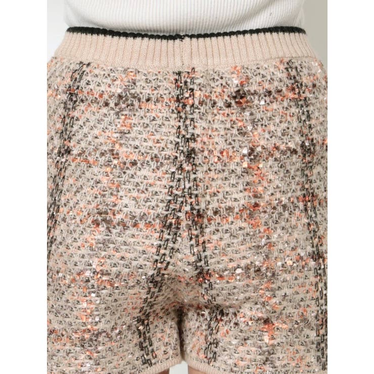 ツイードニットショートパンツ【セットアップ着用可能】[品番