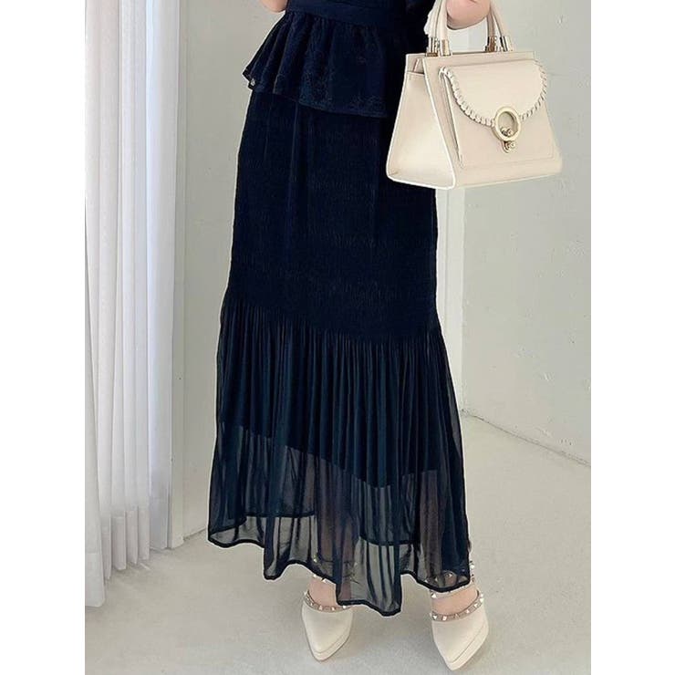 ブラック | マジョリカプリーツマーメイドスカート | RESEXXY