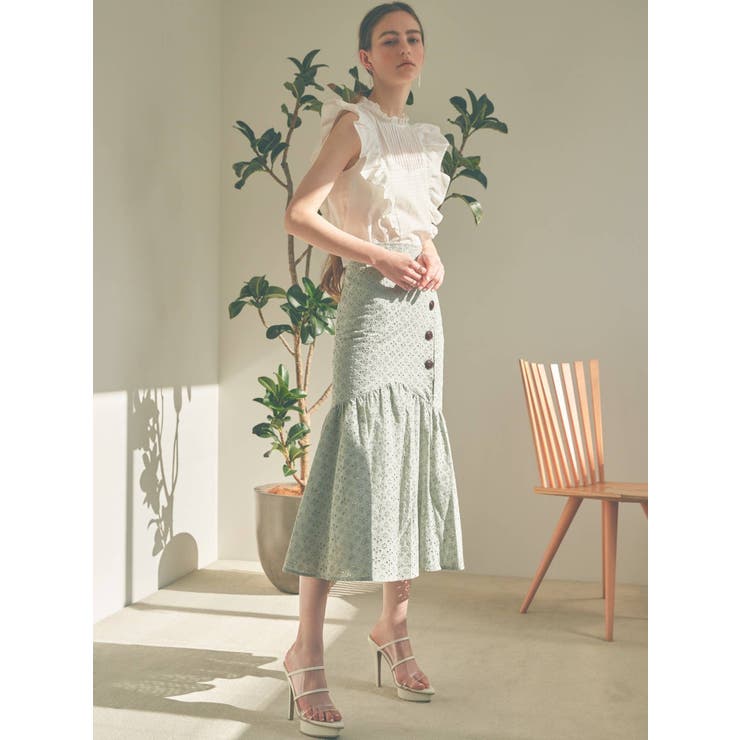 コットンレースマーメイドスカート | RESEXXY | 詳細画像10 