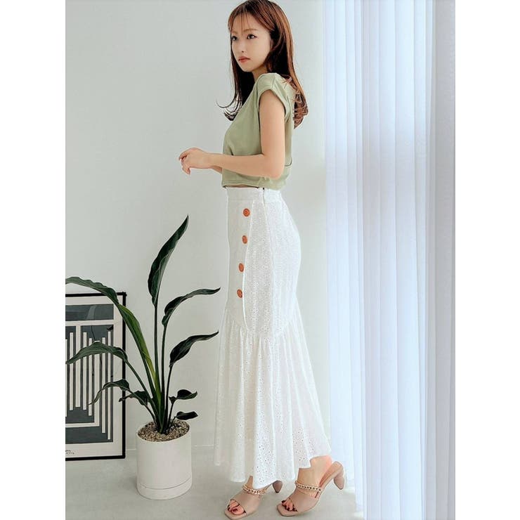 コットンレースマーメイドスカート | RESEXXY | 詳細画像3 