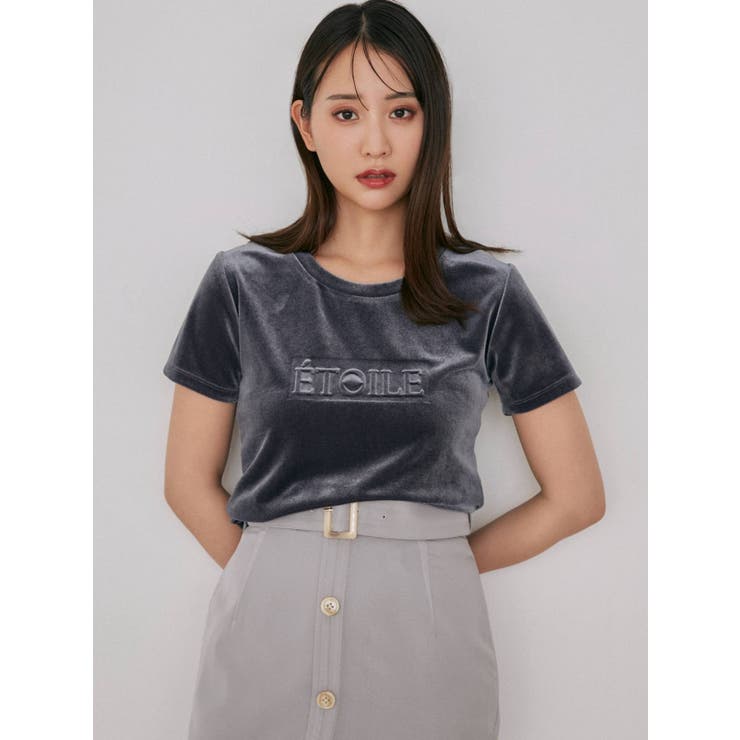 Re:room ★新品未使用品★ ラインロゴリブベロアTシャツ & ショーツ UR TECH』ベロアロングスリーブTシャツ[LA47-21T801]｜URBAN