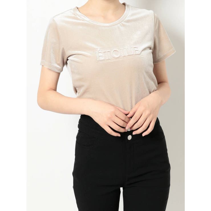 Re:room ★新品未使用品★ ラインロゴリブベロアTシャツ & ショーツ OVERNEATH Rib T027 リブTシャツ｜トゥモローランド 公式通販