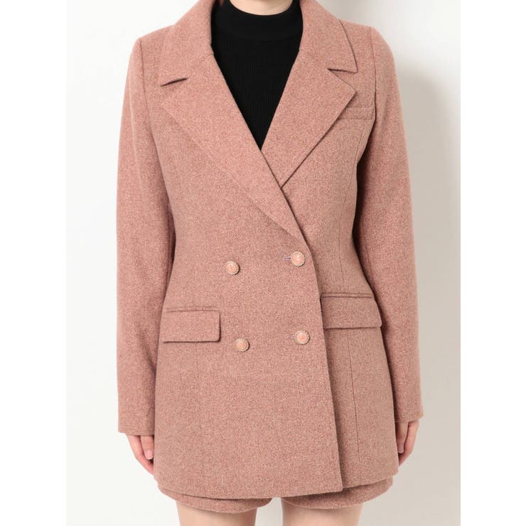 テーラードティックミディジャケット【セットアップ着用可能】[品番