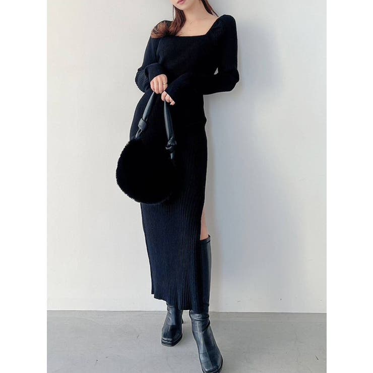 スリットタイトニットワンピース[品番：MKSW0047492]｜RESEXXY