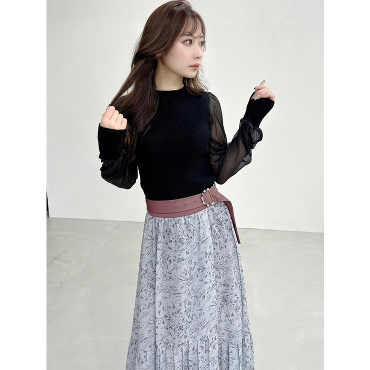 collection JEANNE MARK プリーツ　マキシ丈スカート XS collection JEANNE MARK プリーツ マキシ丈スカート XS