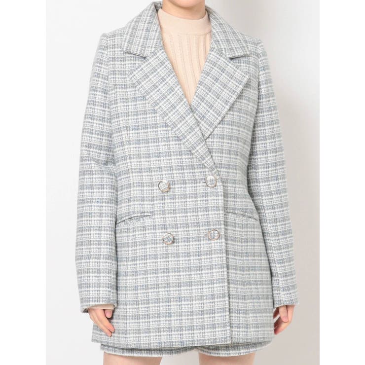 ツイードテーラードジャケット【セットアップ着用可能】[品番