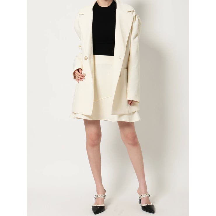 ショルダーギャザーツイードミディジャケット【セットアップ着用可能】 | RESEXXY | 詳細画像41 