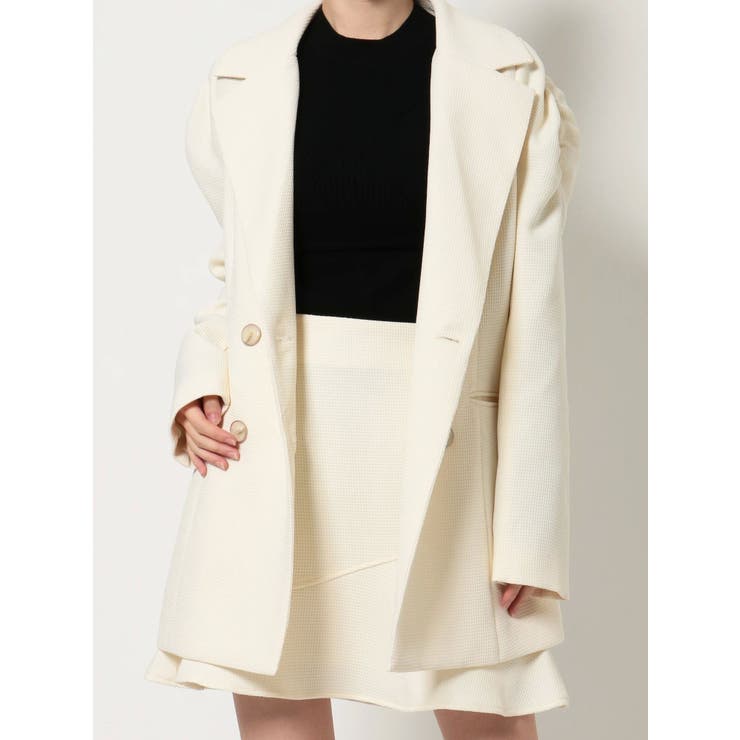 ショルダーギャザーツイードミディジャケット【セットアップ着用可能】 | RESEXXY | 詳細画像45 